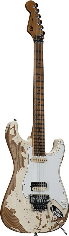 open zoom image for Charvel Henrik Danhage Limited Edition Signature Pro-Mod So-Cal Style 1 HS FR M Electric Guitar, White Relic, Body Left Front