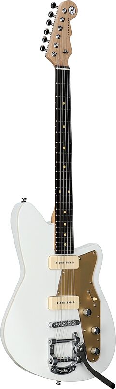 open zoom image for Reverend Jetstream 290 Electric Guitar with Bigsby Tremolo, Transparent White, Body Left Front
