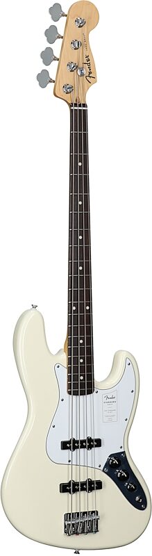 open zoom image for Fender Standard Jazz Bass Guitar, Laurel Fingerboard, Olympic White, Body Left Front