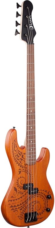 open zoom image for Luna Tattoo Electric Bass, New, Body Left Front