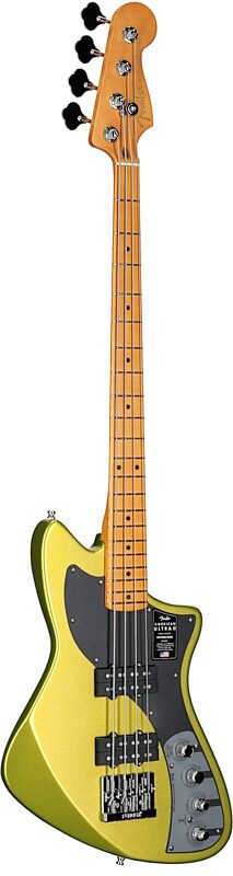 open zoom image for Fender American Ultra II Meteora Electric Bass, Maple Fingerboard (with Case), Solar Flare, Body Left Front
