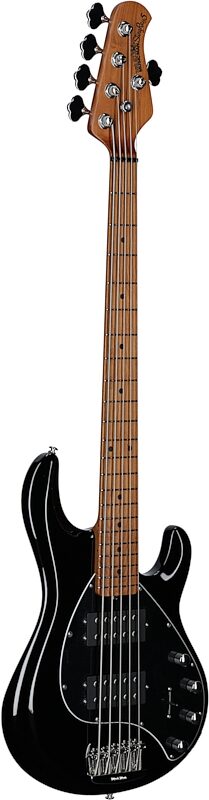 open zoom image for Ernie Ball Music Man StingRay 5 Special HH Electric Bass (with Case), Black, Maple Fretboard, Body Left Front
