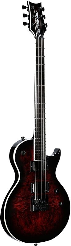 open zoom image for Jackson Pro Series Diamond Rowe Monarkh Electric Guitar (with Gig Bag), Dark Rose, Body Left Front