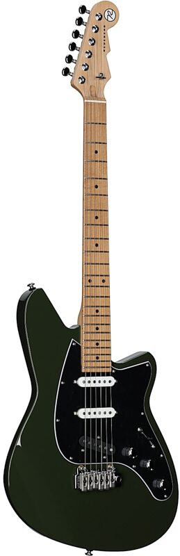 open zoom image for Reverend Six Gun TL Electric Guitar, Army Green, Body Left Front
