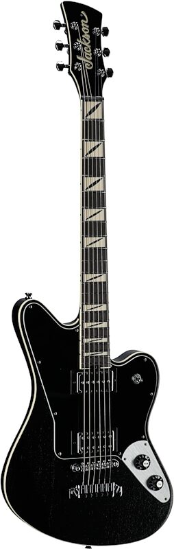 open zoom image for Jackson Pro Series Lee Malia LM87 Electric Guitar (with Gig Bag), Open Pore Black, Body Left Front