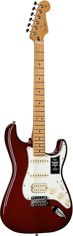 open zoom image for Fender Player II Stratocaster HSS Chambered Mahogany Electric Guitar, Mocha Burst, Body Left Front