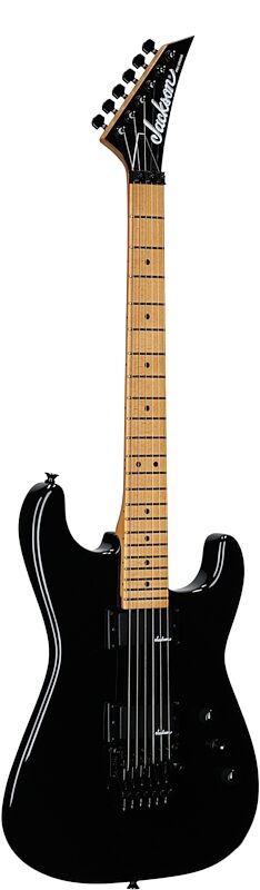 open zoom image for Jackson Pro Origins 1985 SD1 HH FR Electric Guitar, with Maple Fingerboard (with Gig Bag), Black, Body Left Front