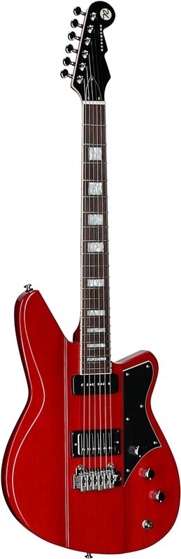 open zoom image for Reverend Warhawk DAW Electric Guitar, Transparent Cherry, Body Left Front