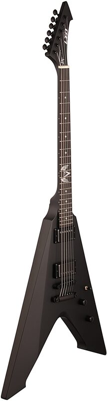 open zoom image for ESP LTD Hetfield Vulture Electric Guitar (with Case), Satin Black, Body Left Front
