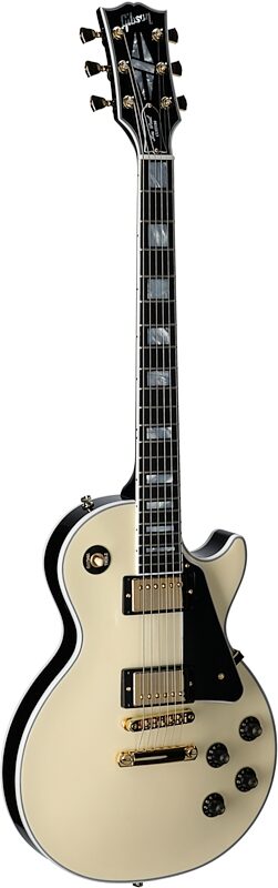 open zoom image for Gibson Les Paul Custom 70s Electric Guitar (with Case), Buttercream, Body Left Front