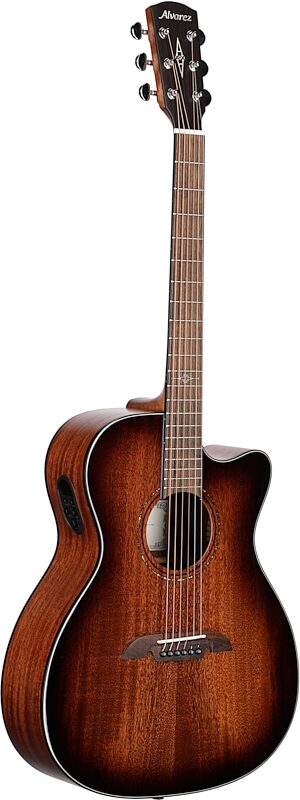 open zoom image for Alvarez AF66CE Folk Acoustic-Electric Guitar, Shadowburst, Body Left Front