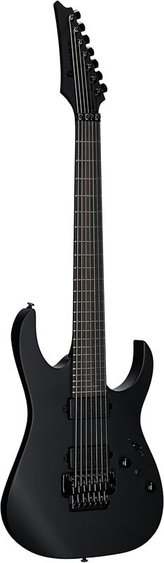 open zoom image for Ibanez RGRB720 Iron Label Electric Guitar, 7-String, Black Flat, Body Left Front