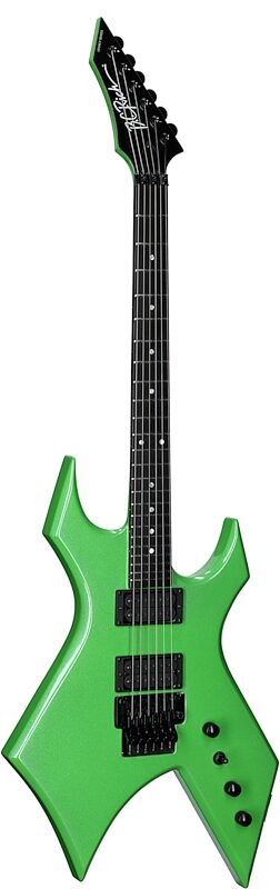 open zoom image for B.C. Rich Warlock Legacy Floyd Rose Electric Guitar, Green Pearl, Open Box (Good), Body Left Front