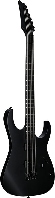 open zoom image for Ibanez RGRTBB21 Iron Label Baritone Electric Guitar, Black Flat, Open Box (Very Good), Body Left Front