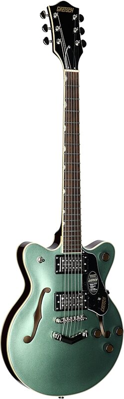 open zoom image for Gretsch G2655 Streamliner CB Junior Electric Guitar, Steel Olive, Body Left Front