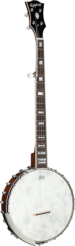 open zoom image for Epiphone Mastertone Bowtie Open-Back Banjo (with Gig Bag), Open Box (Very Good), Body Left Front