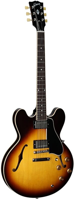 open zoom image for Gibson ES-335 '50s Electric Guitar (with Case), Vintage Tobacco Burst, Body Left Front
