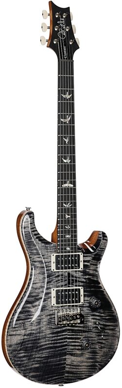 open zoom image for PRS Paul Reed Smith 2011 Custom 24 10-Top Electric Guitar with Case, Charcoal, Body Left Front