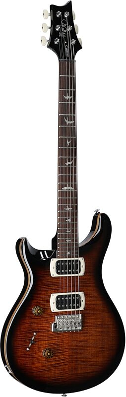 open zoom image for PRS Paul Reed Smith SE Custom 24 V2 Electric Guitar, Left-Handed (with Gig Bag), Black Gold Burst, Body Left Front