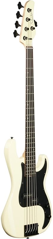 open zoom image for Schecter P-5 Bass Guitar, 5-String, Ivory, Body Left Front