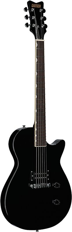 open zoom image for Gretsch Streamliner Jet Club 1 Pickup Electric Guitar, Jet Black, Body Left Front