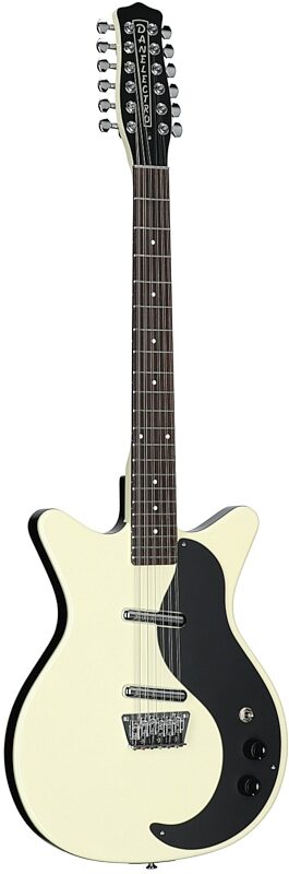 open zoom image for Danelectro 12SDC Electric Guitar, 12-String, Vintage White, Body Left Front