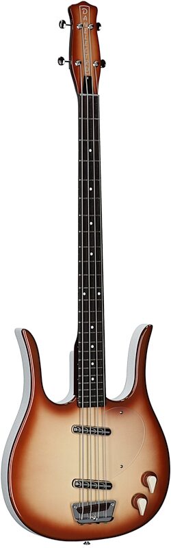 open zoom image for Danelectro Longhorn Electric Bass, Copperburst, Body Left Front