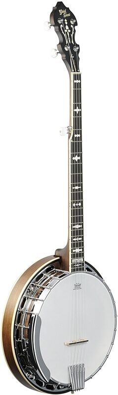 open zoom image for Gold Tone OB-150 Resonator Banjo (with Case), Orange Blossom, Body Left Front