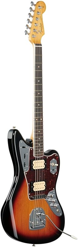 open zoom image for Fender Kurt Cobain Jaguar Electric Guitar, with Rosewood Fingerboard (with Case), 3-Color Sunburst, Body Left Front