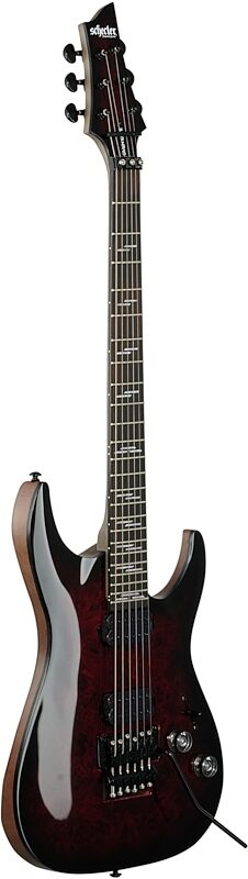 open zoom image for Schecter Omen Elite-6FR Electric Guitar, Black Cherry Burst, Body Left Front
