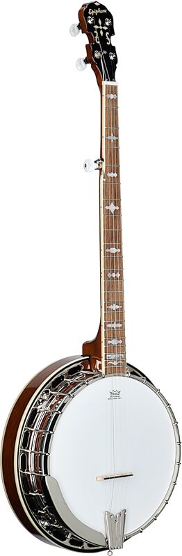 open zoom image for Epiphone Mastertone Classic 5-String Banjo (with Gig Bag), New, Body Left Front