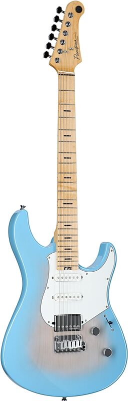open zoom image for Yamaha Pacifica Professional PACP12M Electric Guitar, Maple Fretboard (with Case), Beach Blue Burst, Body Left Front