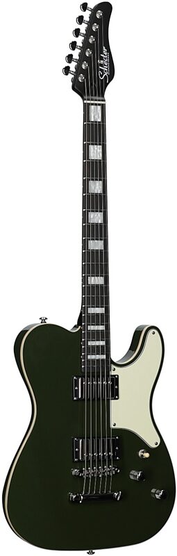 open zoom image for Schecter Jack Fowler PT Electric Guitar, Drab Green, Body Left Front