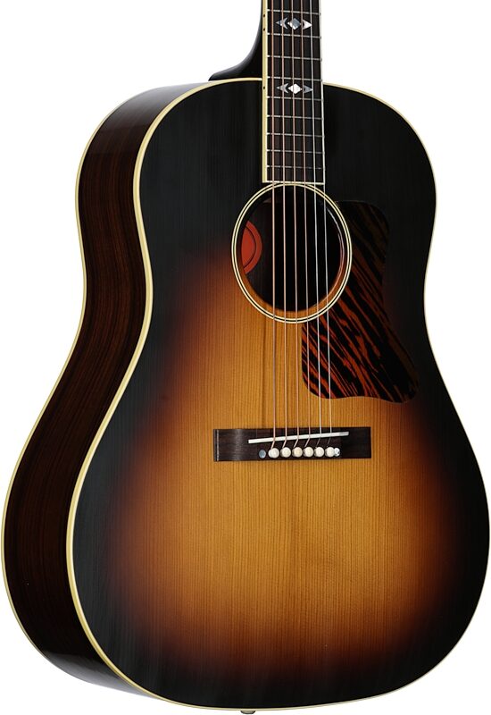 open zoom image for Gibson Historic 1936 Advanced Jumbo Acoustic Guitar (with Case), Vintage Sunburst, Serial Number 21982021, Full Left Front