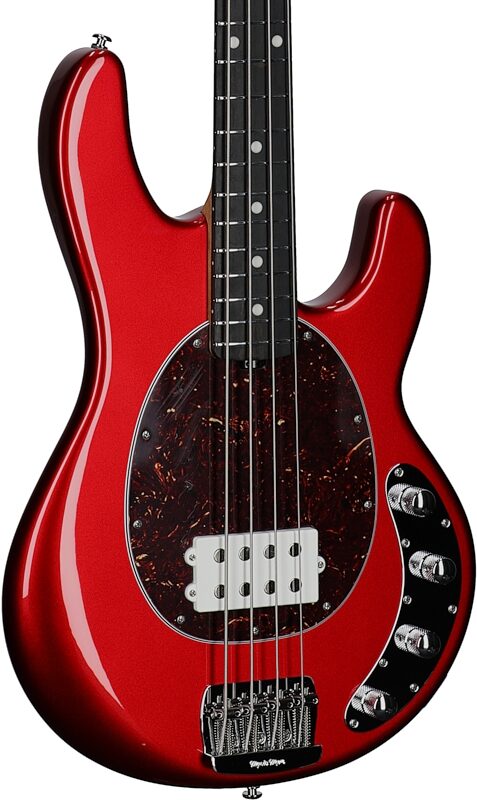 open zoom image for Ernie Ball Music Man StingRay Special Electric Bass (with Mono Case), Candyman, Ebony Fretboard, Serial Number K03847, Full Left Front