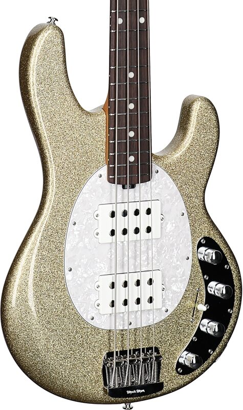 open zoom image for Ernie Ball Music Man StingRay Special HH Electric Bass (with Case), Genius Gold, Rosewood Fretboard, Serial Number K02953, Full Left Front