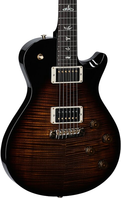 open zoom image for PRS Paul Reed Smith Mark Tremonti 10-Top Electric Guitar (with Case), Black Gold Burst, Serial Number 0375489, Full Left Front