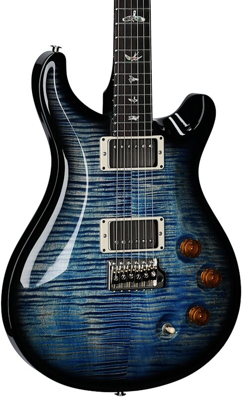open zoom image for PRS Paul Reed Smith DGT Faded Blue Jean Electric Guitar (with Case), Faded Blue Jean Wraparound Smoke, Serial Number 0384312, Full Left Front