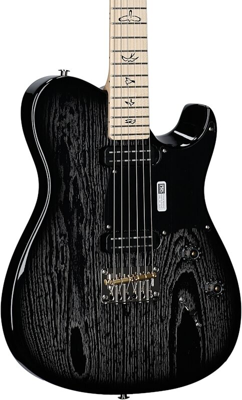 open zoom image for PRS Paul Reed Smith NF 53 Electric Guitar (with Gig Bag), Black Doghair Smokeburst, Serial Number 0392724, Full Left Front
