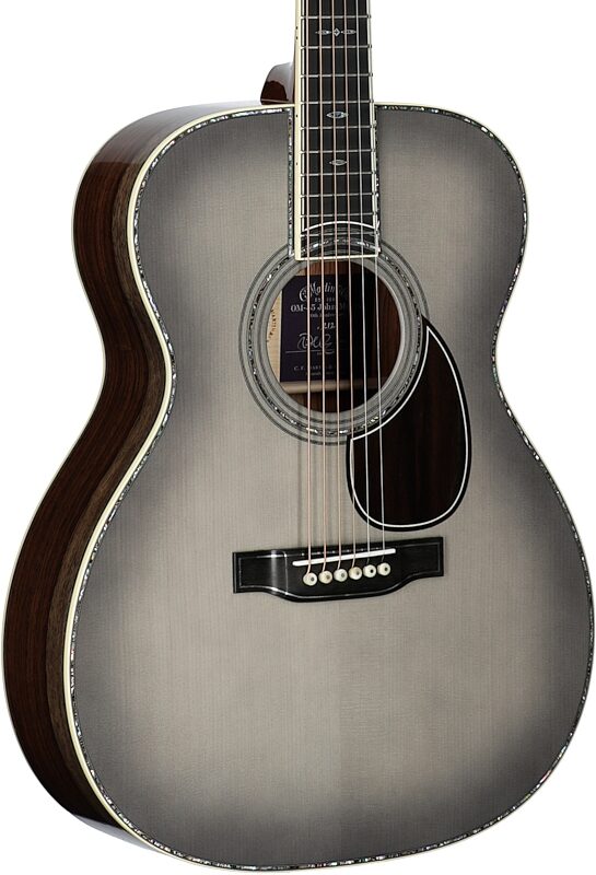 open zoom image for Martin OM-45 John Mayer 20th Anniversary Acoustic Guitar (with Case), New, Serial Number M2889966, Full Left Front
