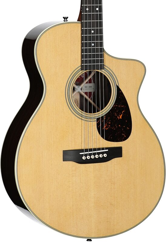 open zoom image for Martin SC-28E Acoustic-Electric Guitar (with Case), Natural, with Fishman Electronics, Serial Number M2913039, Full Left Front