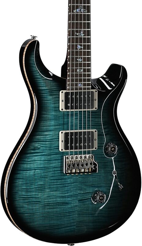 open zoom image for PRS Paul Reed Smith 40th Anniversary Custom 24 Limited Edition Electric Guitar (with Case), Sub Zero, Serial Number 0396189, Full Left Front