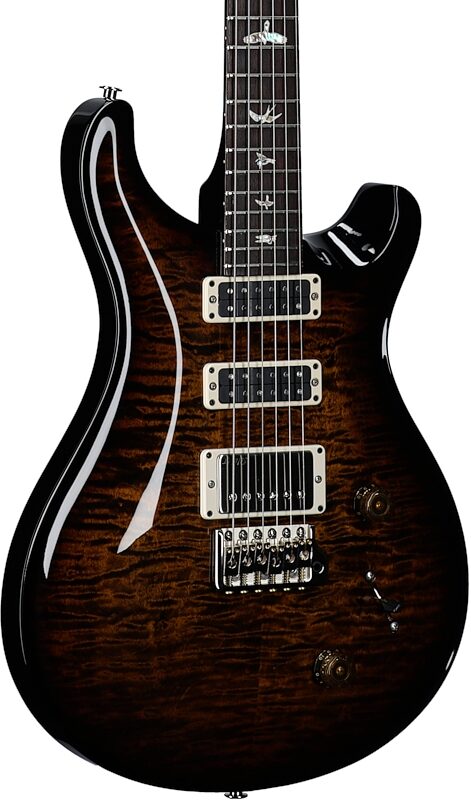 open zoom image for PRS Paul Reed Smith Studio Electric Guitar (with Case), Black Gold Burst, Serial Number 0392953, Full Left Front