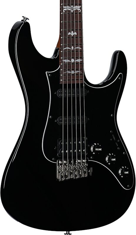open zoom image for Ibanez ATZ300 Andy Timmons Electric Guitar, (with Case), Black, Serial Number 210001F2500598, Full Left Front