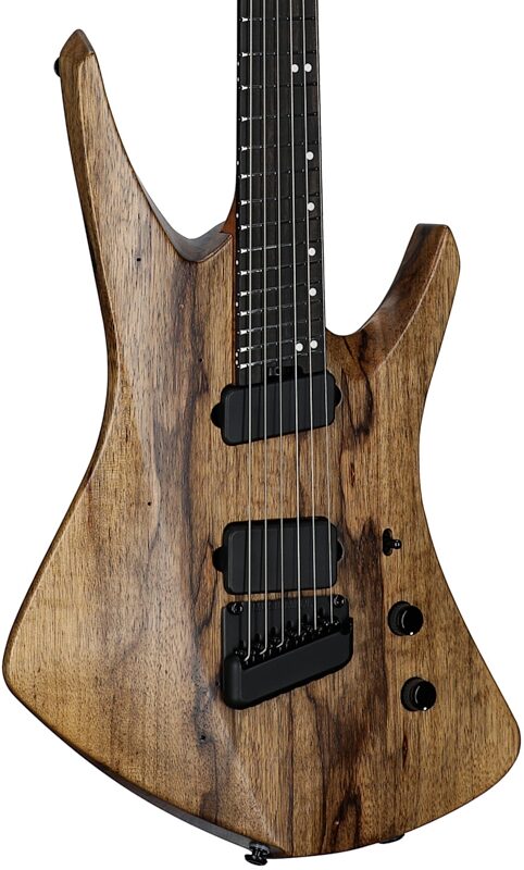 open zoom image for Ernie Ball Music Man Kaizen 6 Electric Guitar (with Case), Black Limba, Ebony Fretboard, Serial Number S12225, Full Left Front