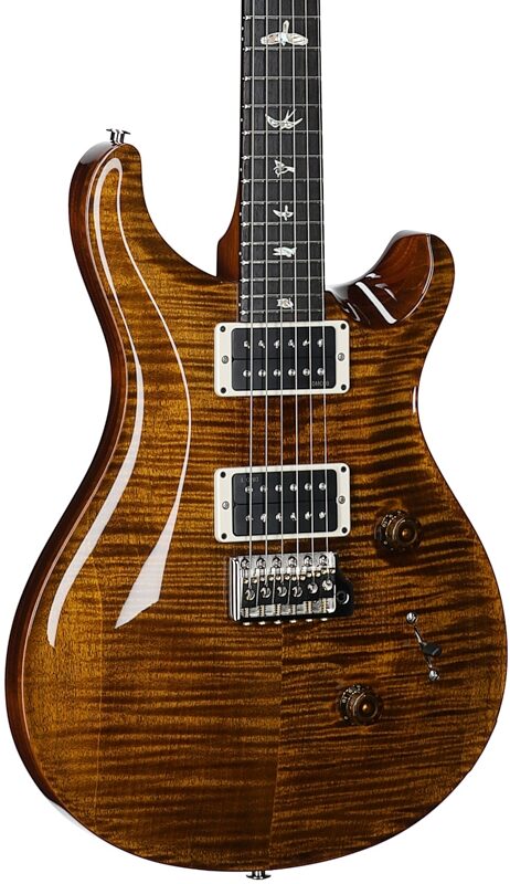 open zoom image for PRS Paul Reed Smith Custom 24 Electric Guitar (with Case), Black Gold, Serial Number 0405896, Full Left Front