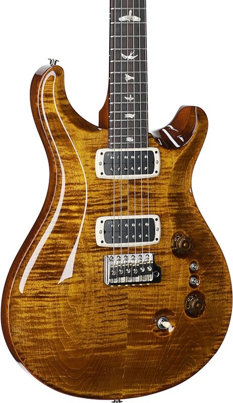 open zoom image for PRS Paul Reed Smith Custom 24-08 Pattern Regular Electric Guitar (with Case), Black Gold, Serial Number 0407677, Full Left Front