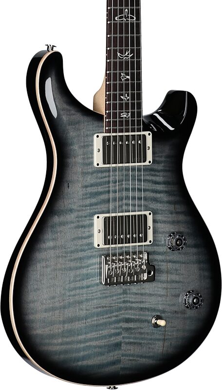 open zoom image for PRS Paul Reed Smith CE22 Limited Edition Electric Guitar (with Gig Bag), Faded Blue Smokeburst, Serial Number 0414769, Full Left Front