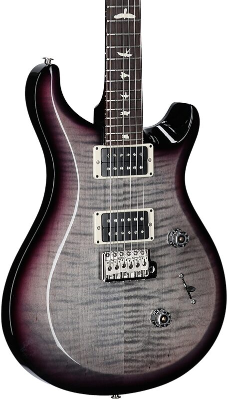open zoom image for PRS Paul Reed Smith S2 Custom Color 24 Electric Guitar (with Gig Bag), Faded Gray Black Purple Smokeburst, Serial Number S2083693, Full Left Front