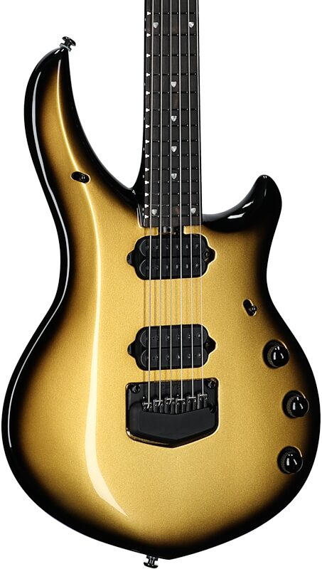 open zoom image for Ernie Ball Music Man Majesty 6 Electric Guitar (with Mono Gig Bag), Gold Eclipse, Serial Number M08758, Full Left Front